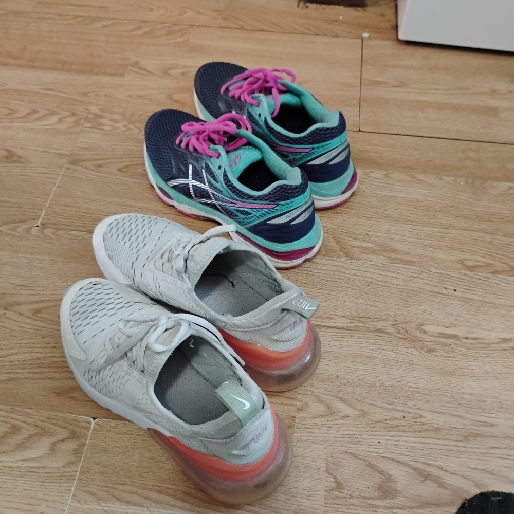 Nike and ASICS Running Shoes Set
